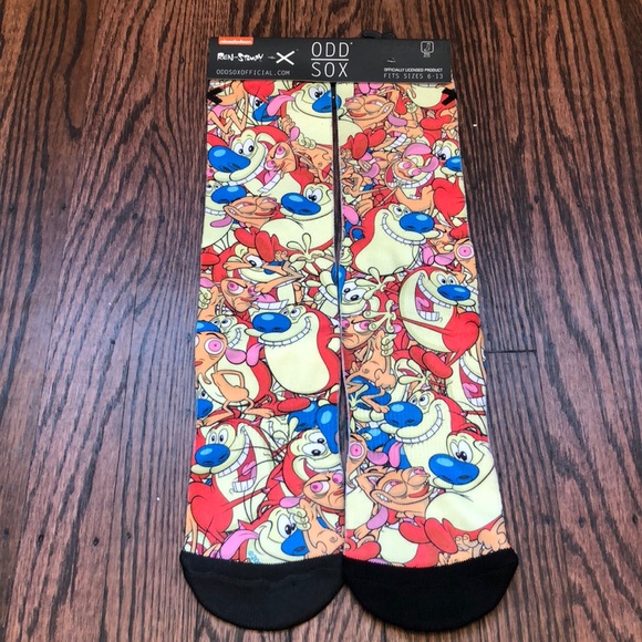 Nickelodeon Other - NWT Nickelodeon Ren and Stimpy Socks